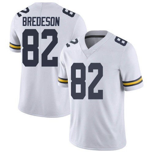 Max Bredeson Michigan Wolverines Men's NCAA #82 White Limited Brand Jordan College Stitched Football Jersey JVD7054EM